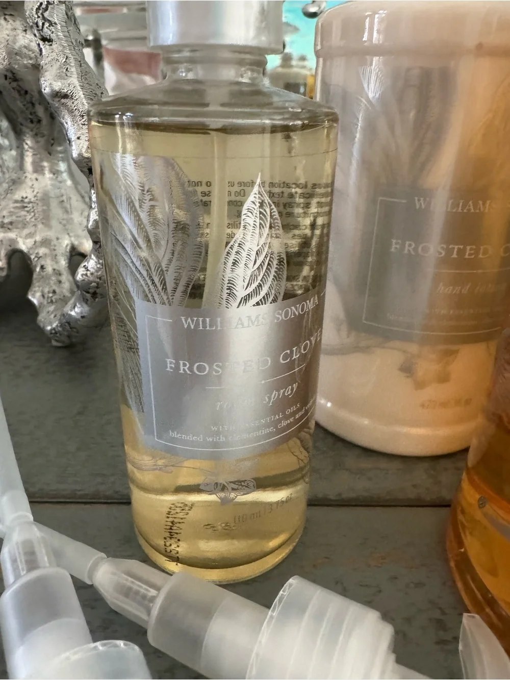 NWT 5-Pc Williams Sonoma Frosted Clove Gift Set ~ Hand Soap, Lotion & Room Spray